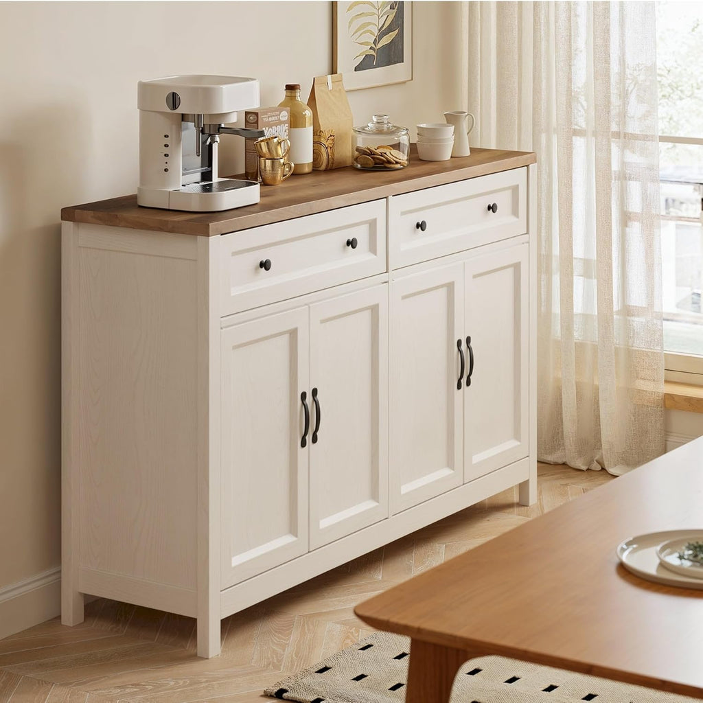 Farmhouse Kitchen Sideboard Buffet Cabinet with Storage