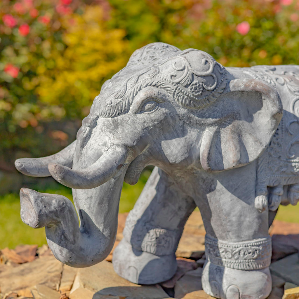 Bohemian Elephant Statue (2.1ft Long x 0.9ft Wide x 1.3ft Tall)