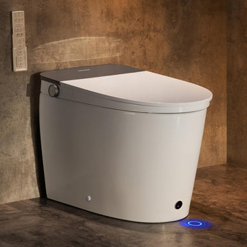 Smart Toilet with Bidet Built in, Auto Open/Close Lid,1000g MaP Flush, Heated Seat & Foam Dispenser