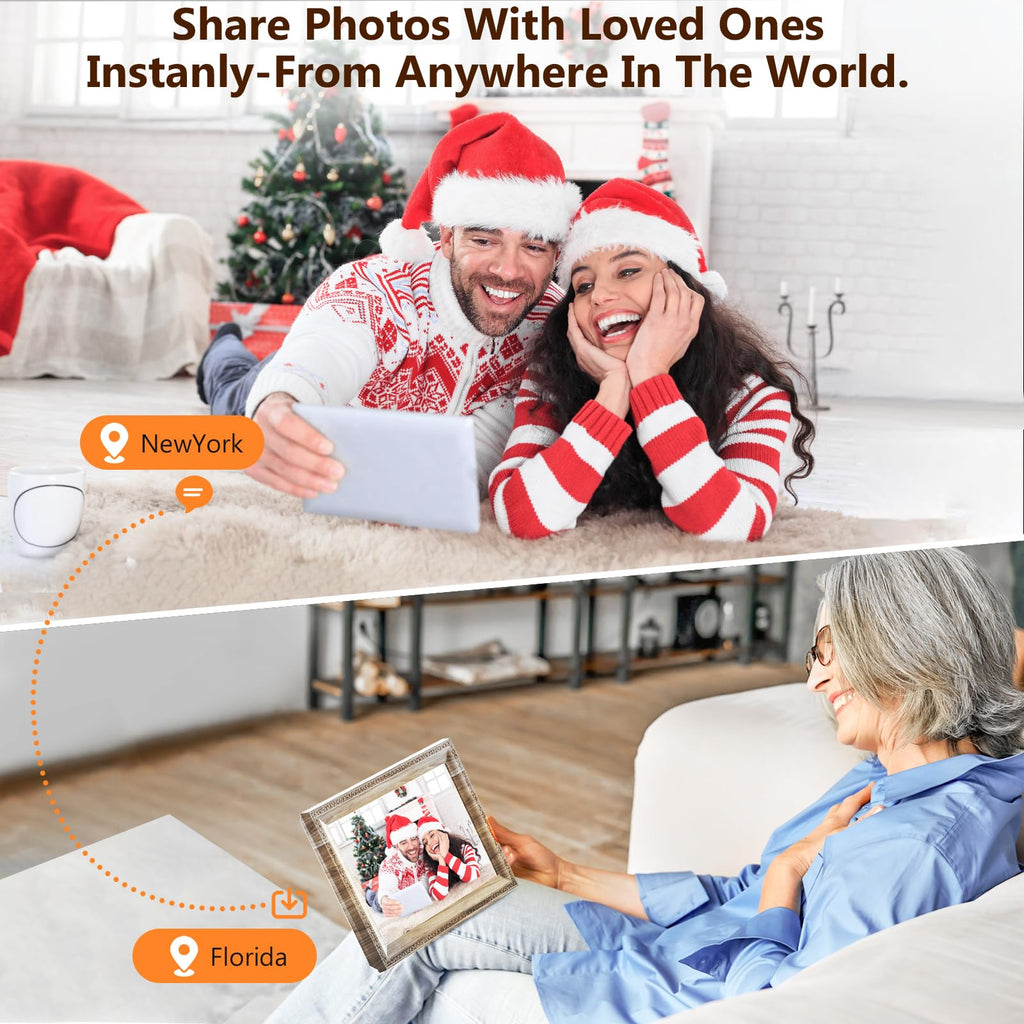 Smart Digital Picture Frame WiFi Send Photos from Your Phone