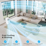 WiFi Enabled Smart 10000 BTU Portable Air Conditioner with Heat, 4-in-1 Cooler, Heater, Dehumidifier & Fan