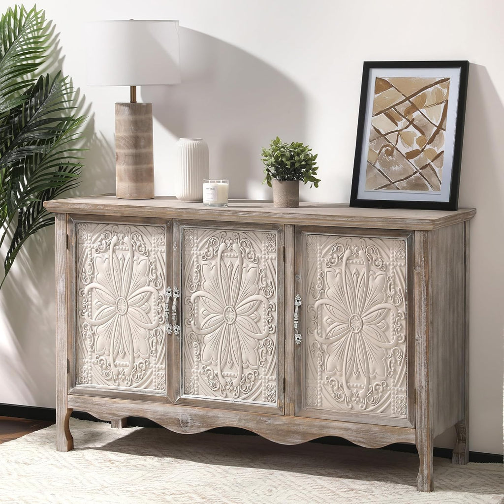 Farmhouse Sideboard Buffet Cabinet with Storage