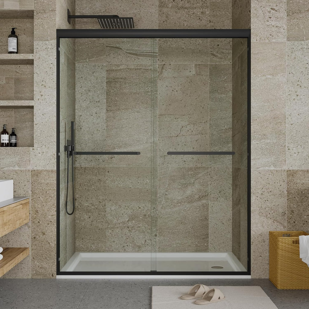 44" - 48" W x 72" H Semi-Frameless Double Sliding Shower Door