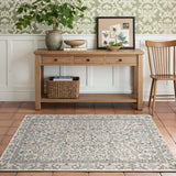 Zenith Floral 3x5 Area Rug Machine Washable Soft Low-Pile Non-Slip Vintage Botanical Aesthetic Throw
