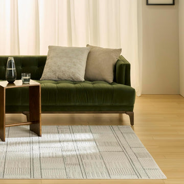 Home Nordic Ivory Grey Area Rug - Easy Clean, Non Shedding, Bed Room, Living Room, Dining Room, Kitchen