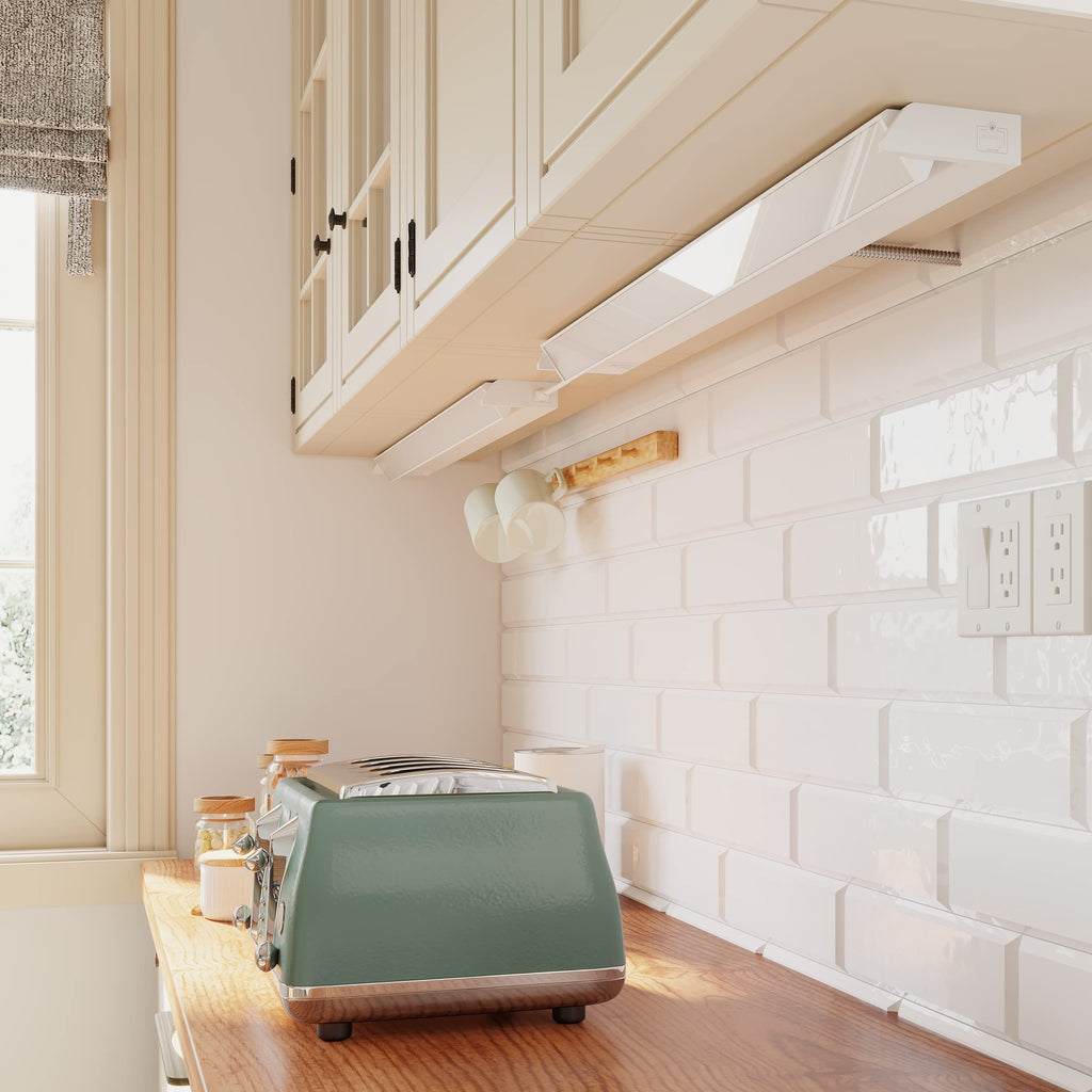 Swivel LED Under Cabinet Light, 3-CCT Selectable, White