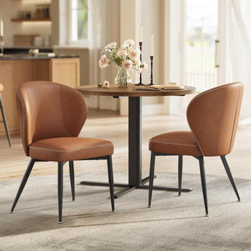 Dining Chairs Set of 2, Upholstered Kitchen Chairs with Comfortable Seat