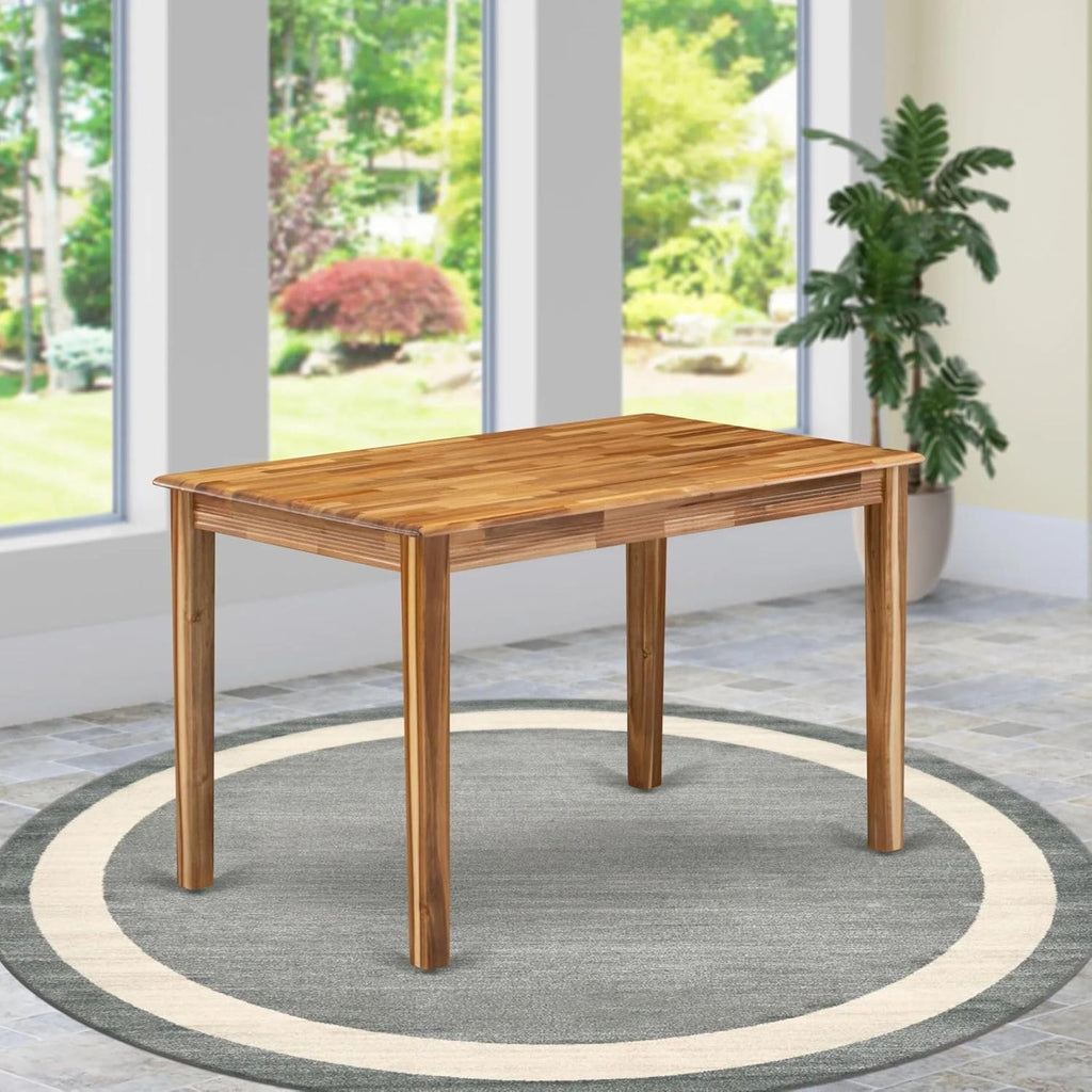 YAT-ANA-T Yarmouth Rectangle Kitchen Dining Table, 30x48 Inch, Natural