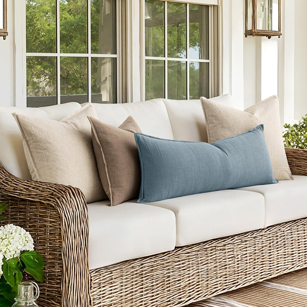 Decorative Long Lumbar Throw Pillow Cover
