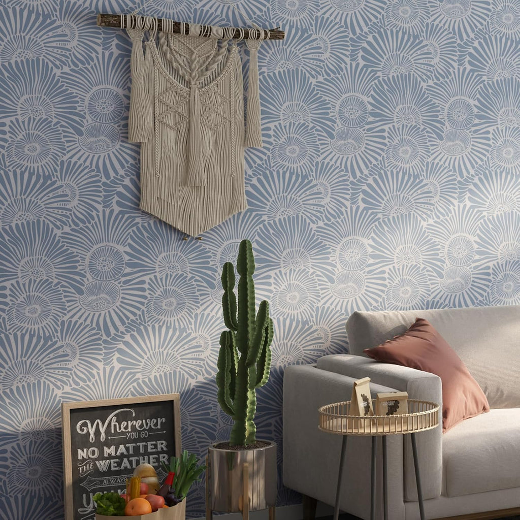 Wallpaper Peel and Stick Boho Blue and White Geometric Textured Wallpaper Peel and Stick Modern Vintage Blue Contact