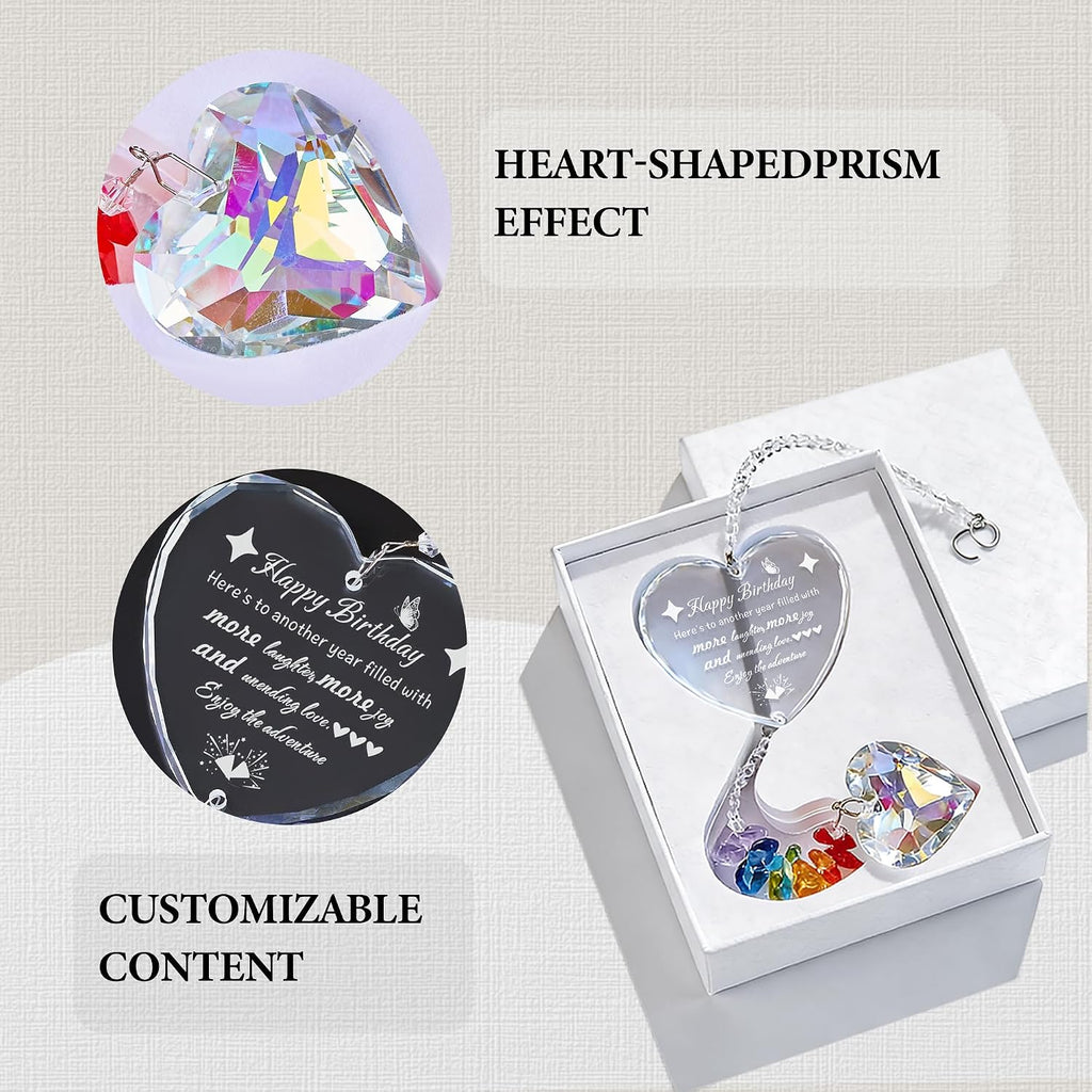 Crystal Suncatcher Birthday Gifts for Women Daughter Girlfriend Mom Her Girl Friend Sister Nurse Doctor Teacher