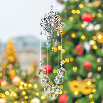 Tree of Life Crystal Prism Suncatcher Garden Decor