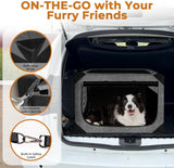 Dog Crate, Collapsible Soft Travel Crate for Large Dogs (3 Year Warranty)