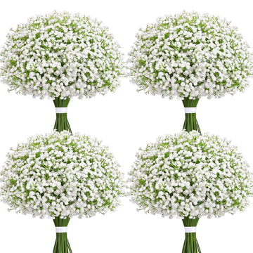 Babys Breath Artificial Flowers, 25 Pcs Baby Breath Flowers Fake Bulk