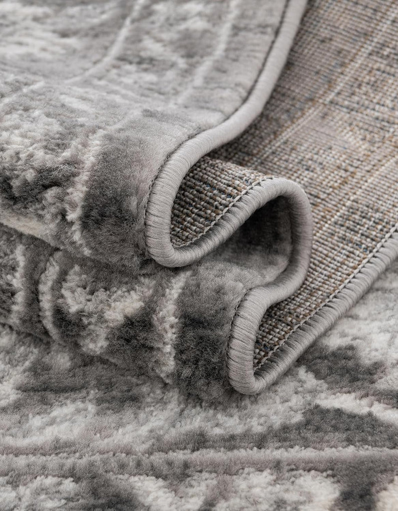Boston Rug - 10' x 14' Gray Low-Pile Rug