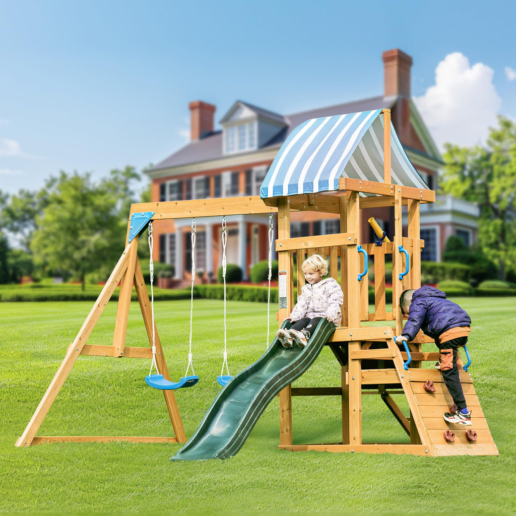 Swing Sets for Backyard, Wooden Swing Set