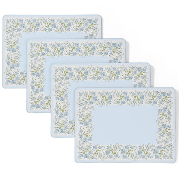 Cork Placemats, 16 x 12-inch, Set of 4, Mayhill Blue