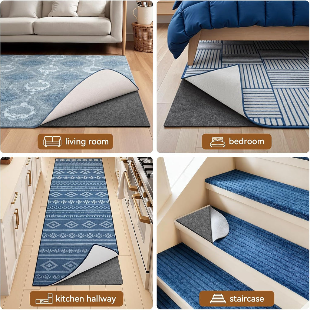 5'x7' Non‐Slip Rug Pad, 1/8" Thick Cushioned - Set of 35