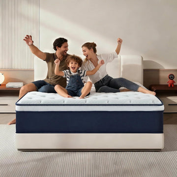 Queen Mattress,12 Inch Queen Size Mattresses in a Box, Hybrid Pocket Spring Mattress with CertiPUR-US Certified Foam