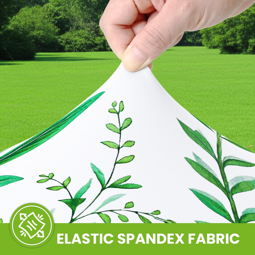 Spandex Printed 4FT Rectangle Table Cloth, Elastic Fitted Table Cover