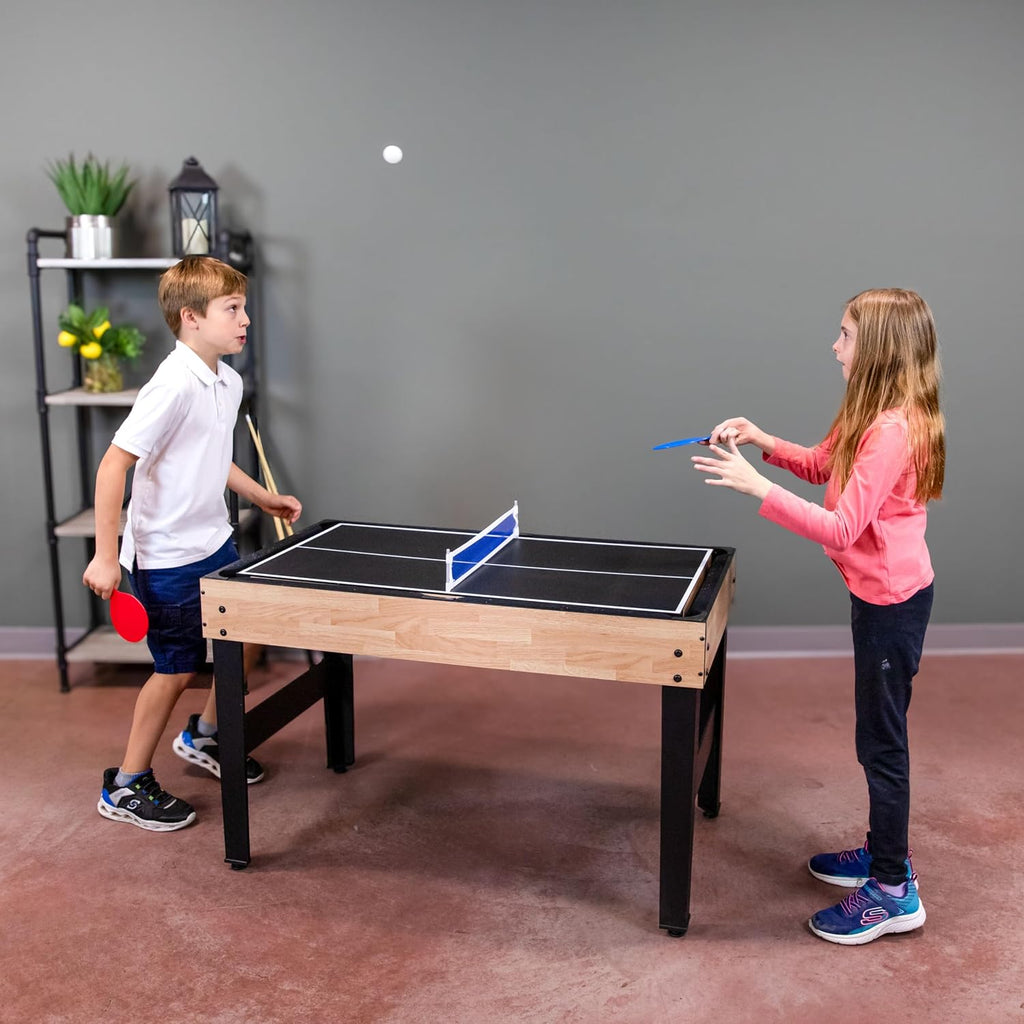 10-in-1 Game Table - Combination Multi-Game Table with Billiards, Push Hockey, Foosball, Ping Pong, Chess