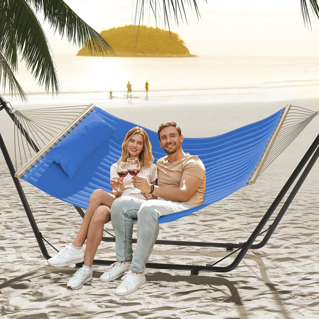 Hammock with Stand Included Hammock Heavy Duty Hammocks 12FT Waterproof Portable Hammock with Pillow Storage Bags