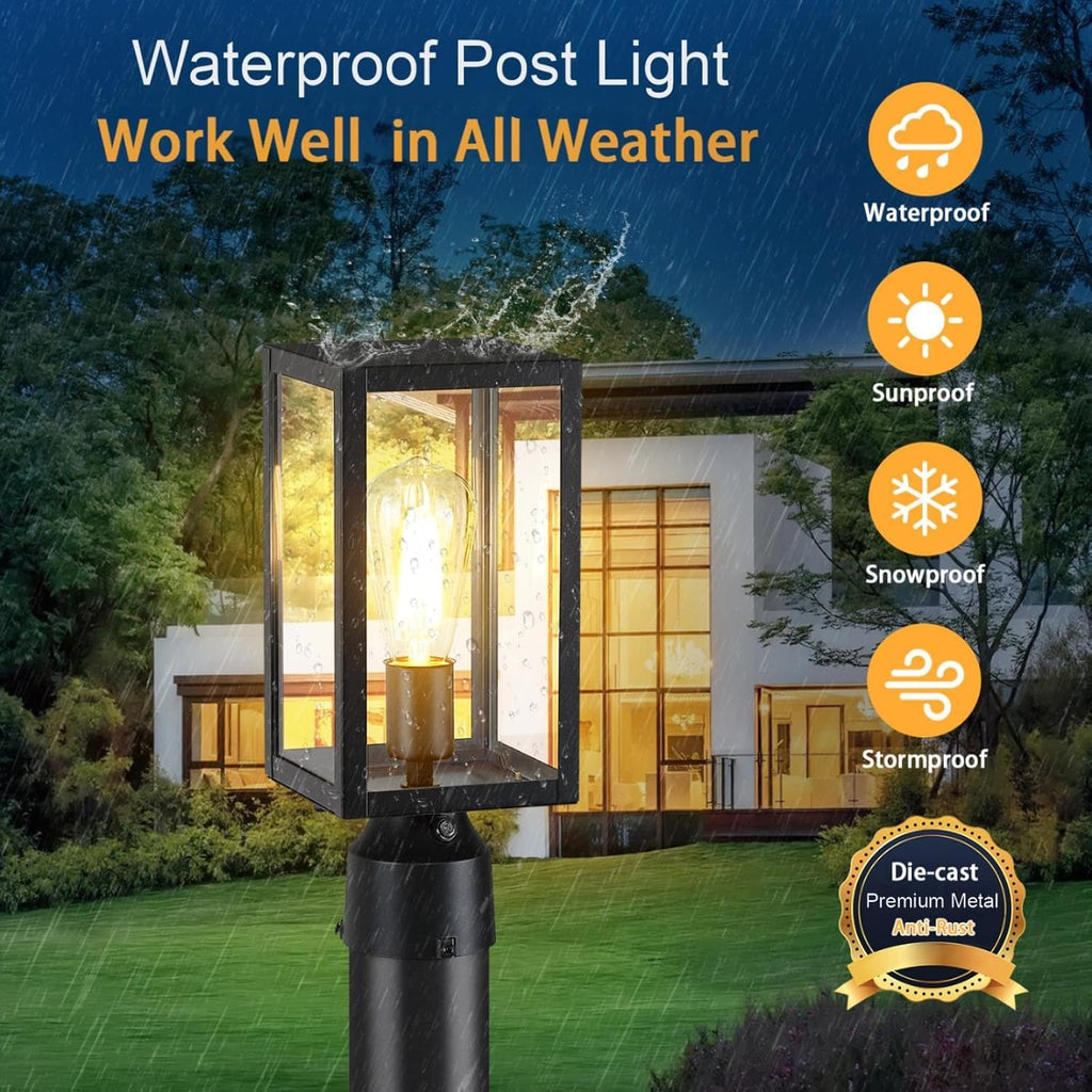 Outdoor Post Lights with Pier Mount Base