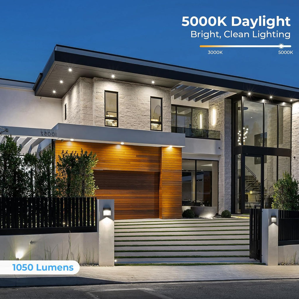 PAR38 LED Outdoor Flood Light Bulbs, 100W Equivalent, 5000K Daylight White, Dimmable Waterproof LED Floodlight for