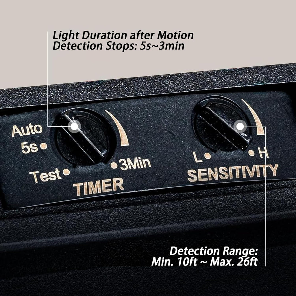 Motion Sensor Outdoor Ceiling Light - Industrial Style, Flush Mount