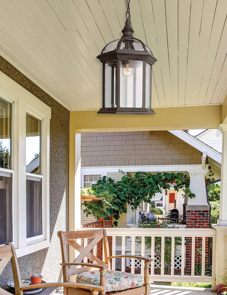 RT Wentworth Collection One Light Outdoor Hanging Lantern I in a Rust Finish I Traditional Style Light Fixture I