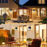 Outdoor Wall Sconce, Exterior Wall Lighting Fixtures with Clear Glass, Front Porch Lighting