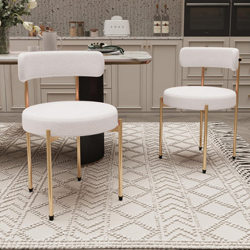 Desk Chair No Wheels Comfy Accent Chair for Living Dining Room Bedroom Home Office Mid Century Modern Upholstered