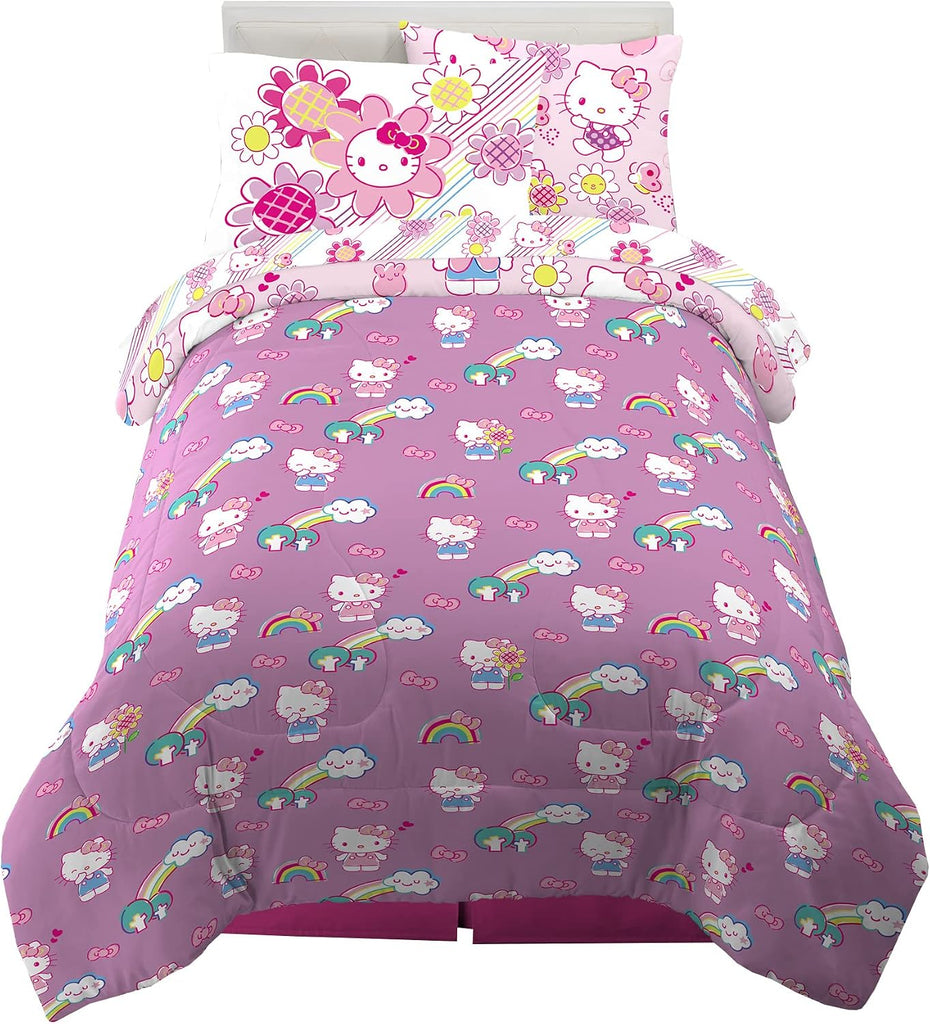Kids Bedding Super Soft Comforter and Sheet Set with Sham, 5 Piece