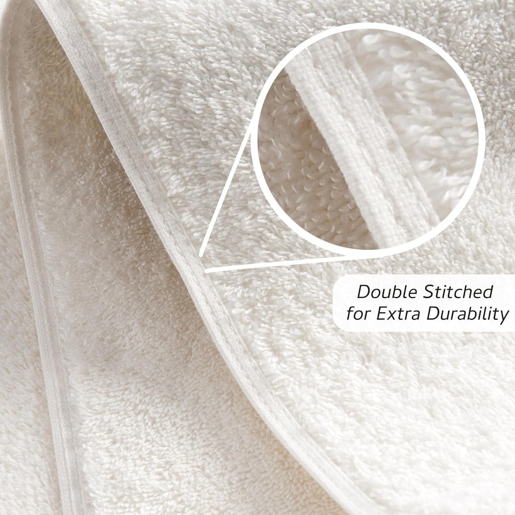 Premium 6 Piece Towel Set, 2 Bath Towel, 2 Hand Towels, 2 Washcloths, 100% Turkish Cotton Soft Absorbent Towels