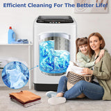 Portable Washing Machine 20Lbs Portable Washer Machine with Drain Pump, 2.8 Cu.ft Washer and Dryer Combo with 10