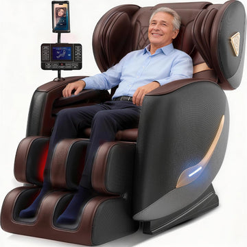 2026 Massage Chair Full Body, Zero Gravity Massage Chair Recliner - Upgraded 10-Point Roller, Heating, Airbags, Foot