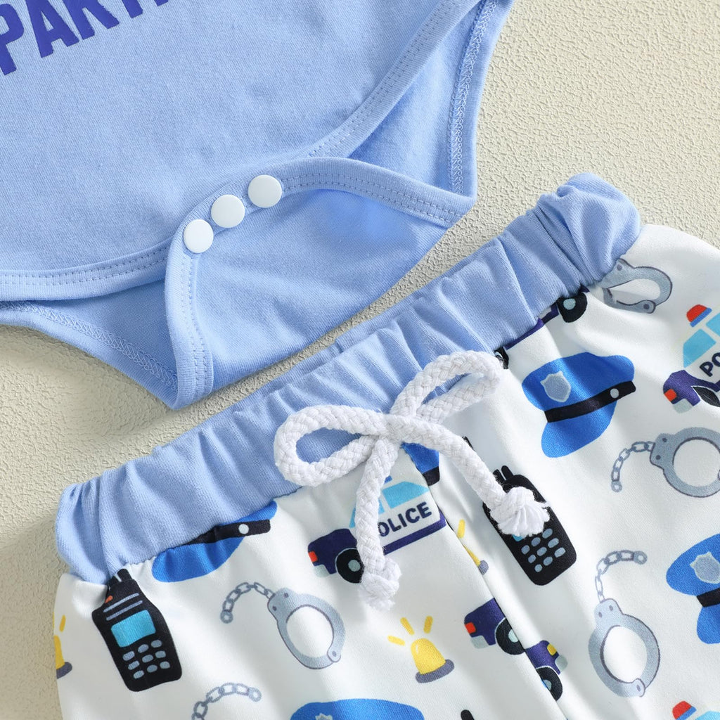 Newborn Baby Boy Clothes Long Sleeve Romper Pants Hat Set