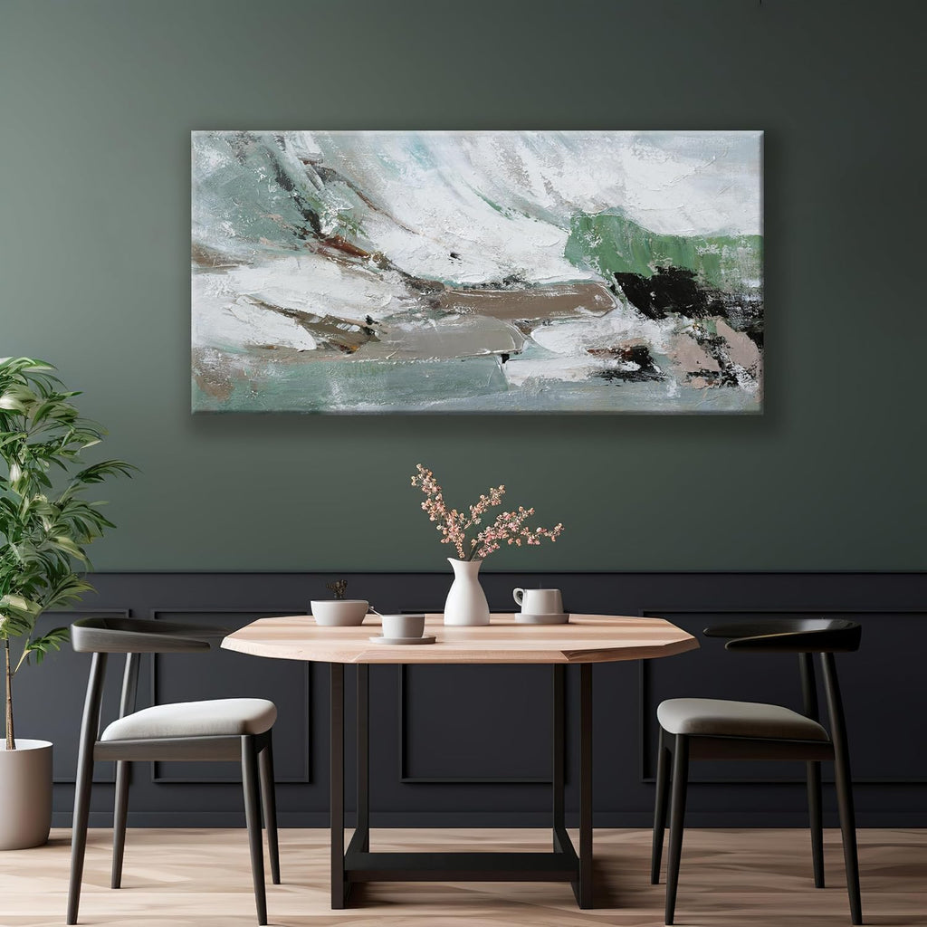 Canvas Wall Art Decor Large Canvas Wall Art Abstract Art Modern Green Wall Art Decor Colorful Abstract Wall Art