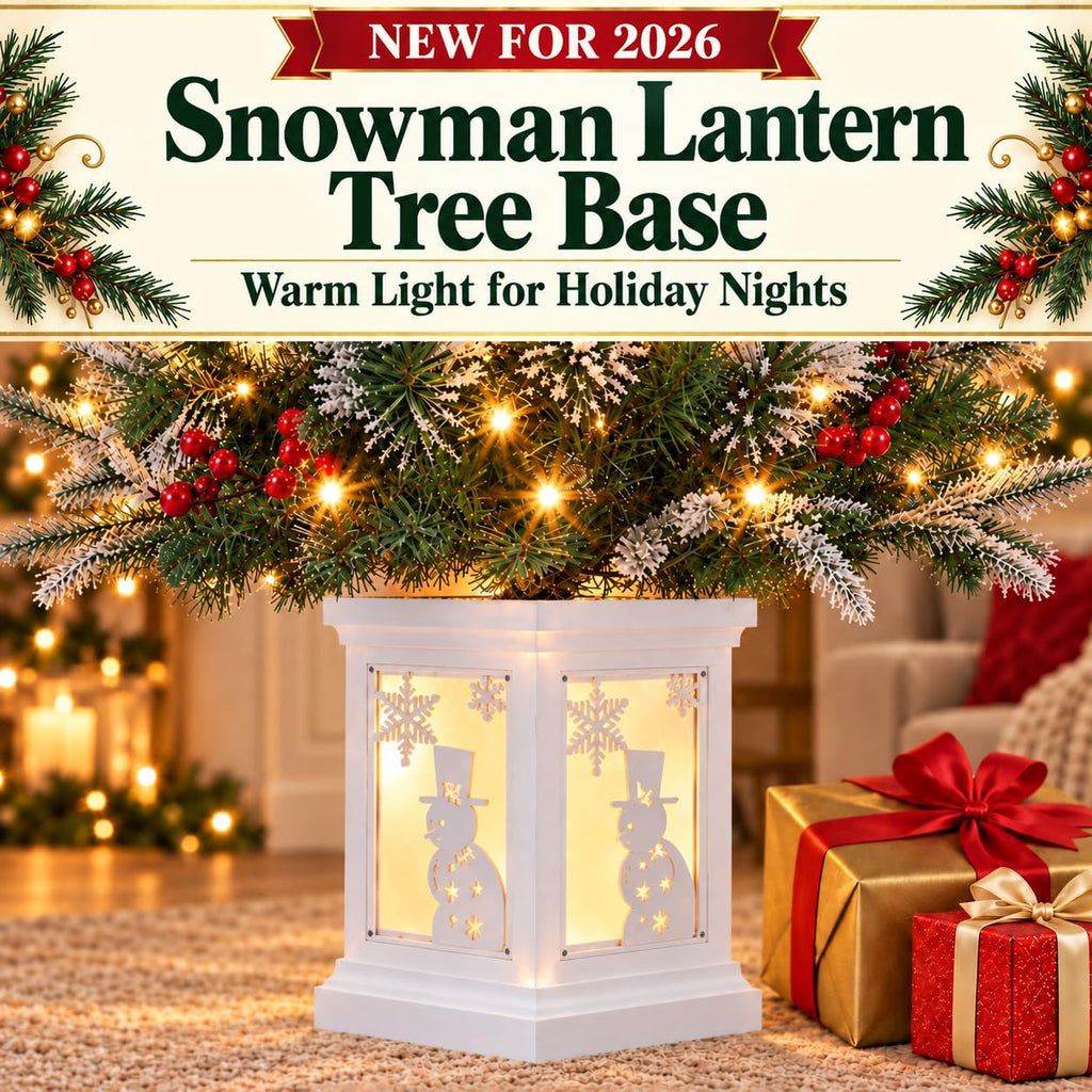 Holiday Ready 3 ft Pre-Lit Artificial Christmas Tree, Snow-Flocked Pine with Red Berries, Timer Function and Led