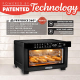 Toaster Oven Digital Air Fryer - Convection Mode with 4 Slice Capacity, 3 Rack Positions, 12 Presets, Toast, Bagel