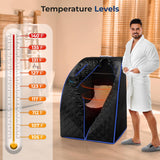 SereneLife Compact & Portable Infrared Steam Sauna, Personal Spa Style Sauna for at-Home Relaxation and Rejuvenation