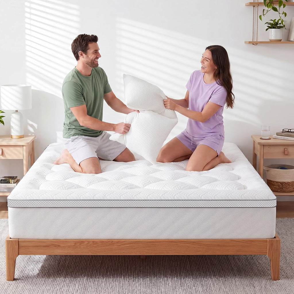 Full Mattress Topper, Viscose Derived from Bamboo, Pillow Top | Breathable Mesh Sides, Shredded Memory Foam Blend