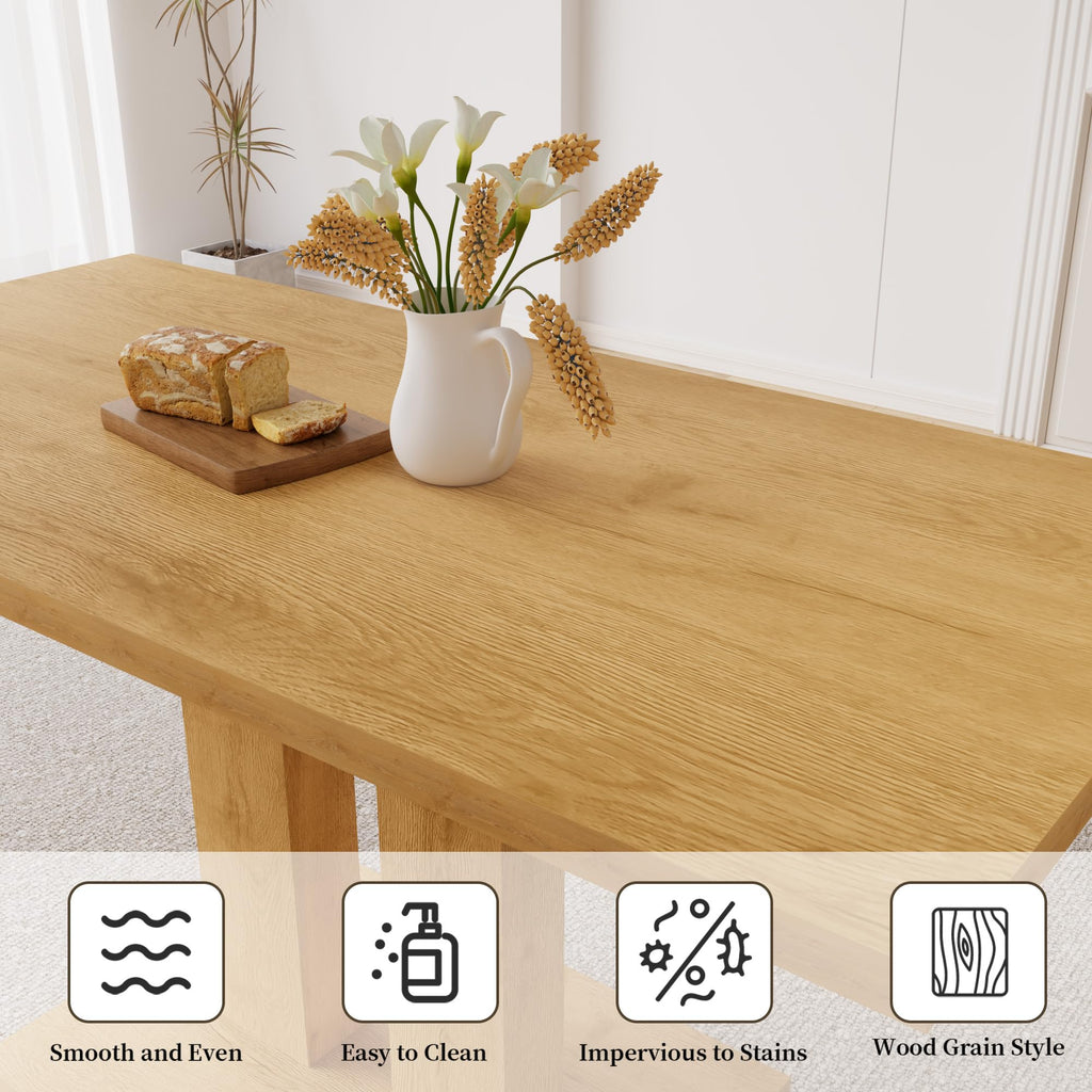 Modern Dining Table, 46'' Oak Table