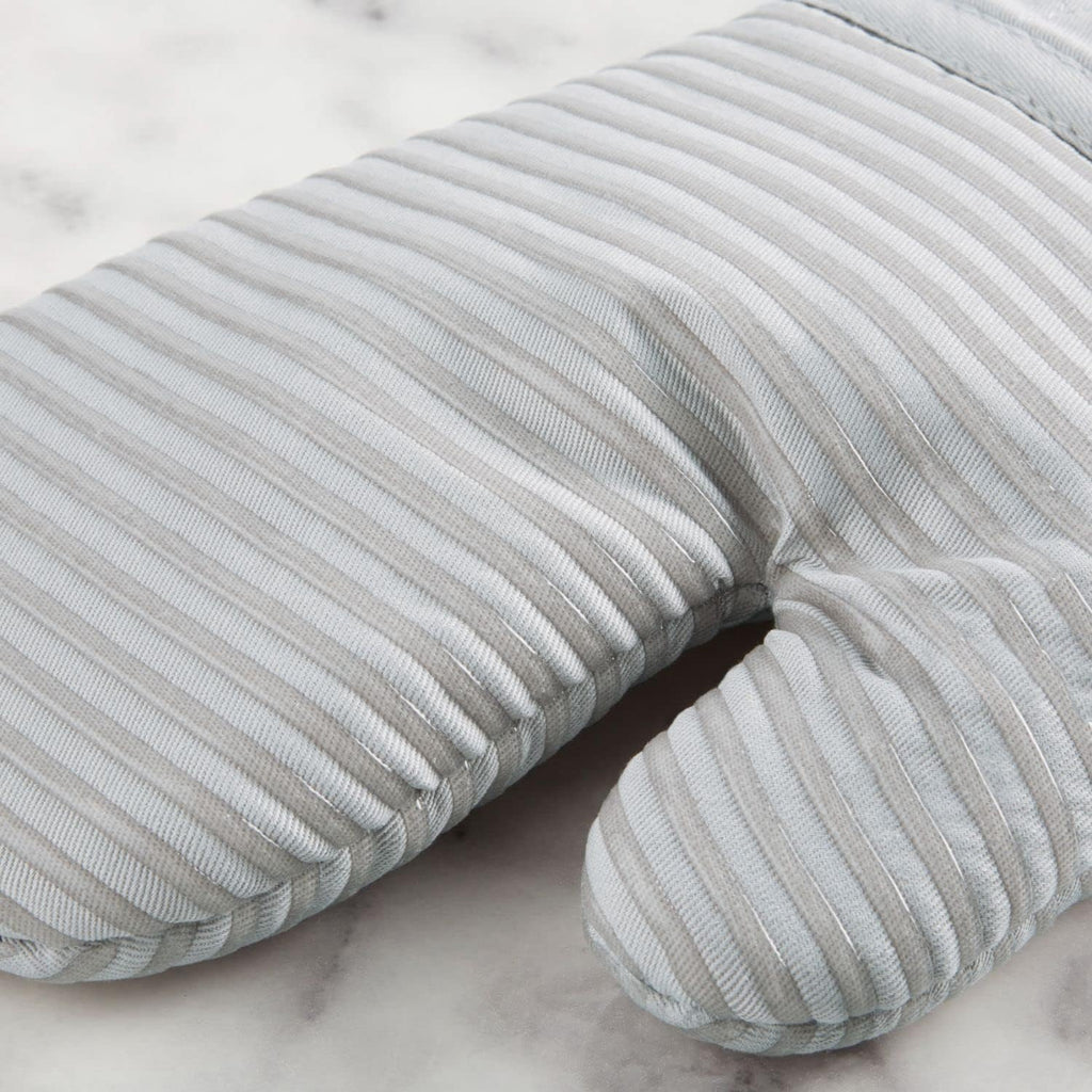Quilted Cotton Terry Cloth Oven Mitt, Pot Holder, Kitchen Towel 4-Pack Set, Heat Resistant, Silicone Grip, 16"x26"
