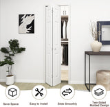 24 in.x 80 in. Bifold Barn Door, 6 Panel White Primed Bifold Closet Door, Hollow Core Interior Barn 