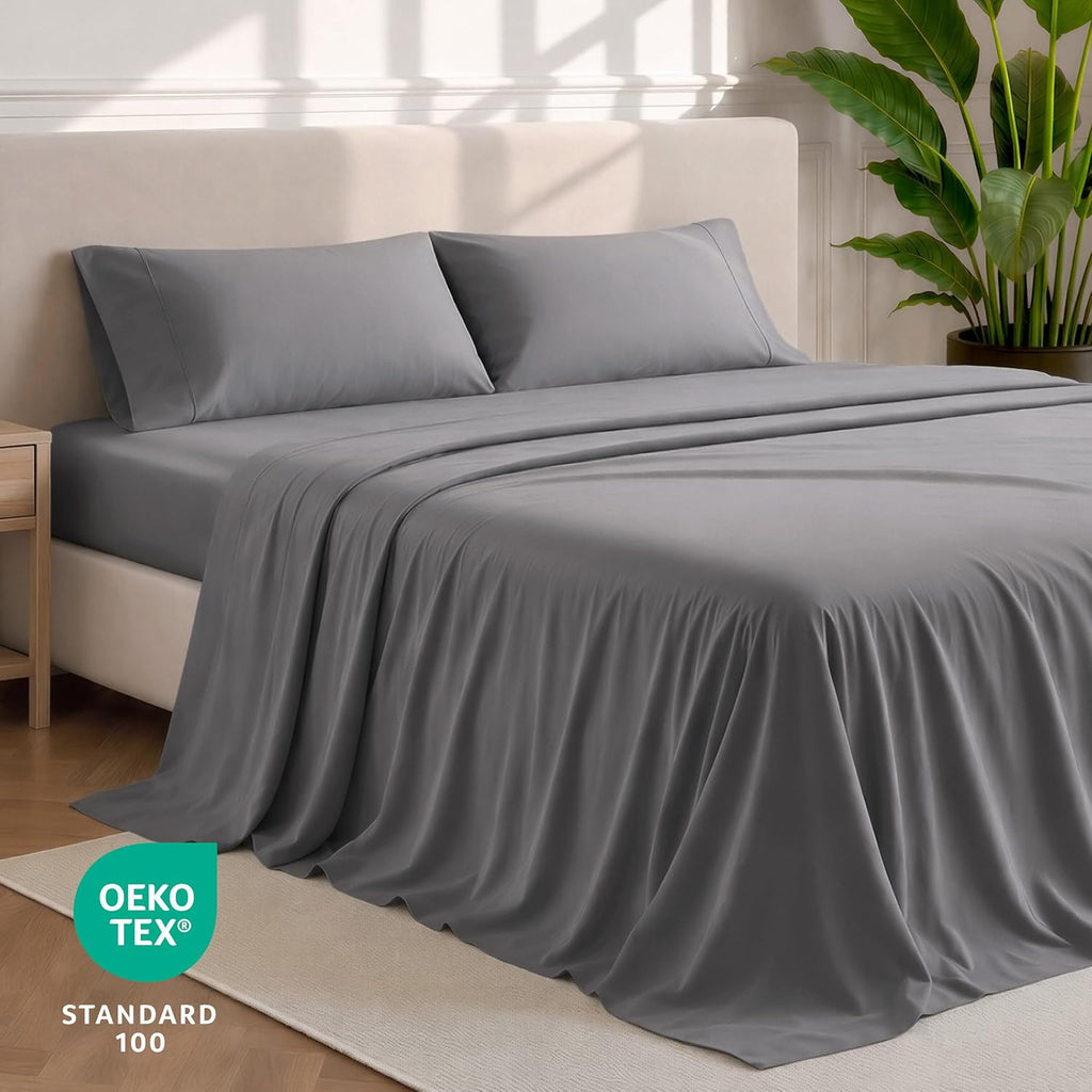 Sheet Set - 1800 Ultra-Soft Microfiber Bed Sheets - Double Brushed - Deep Pockets - Easy Fit - 4 Piece Set