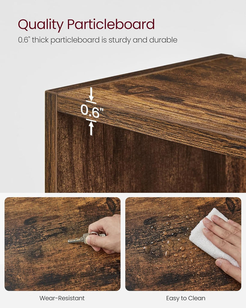 Bookshelf, 6-Tier Bookcase, Book Shelf, Open Storage Shelf, 9.4 x 23.6 x 63.3 Inches, Dinning Room