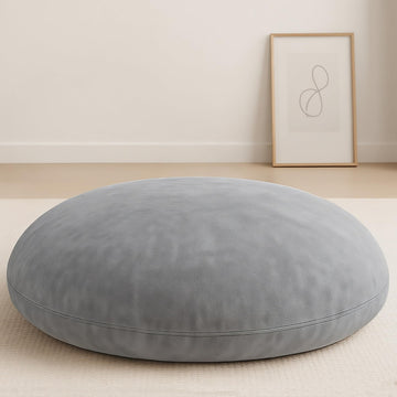 32" Floor Pillow, Large Meditation Cushions for Adults, Grey
