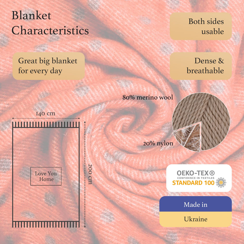 Blanket, Warm & Soft Throw for Bed & Couch, 55 x 79 in