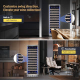 Wine Fridge Freestanding,173 Bottles 24 Inch Wine Cooler Refrigerator